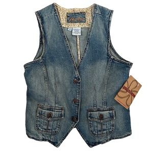 SALE Younique jean vest NWOT Sz M